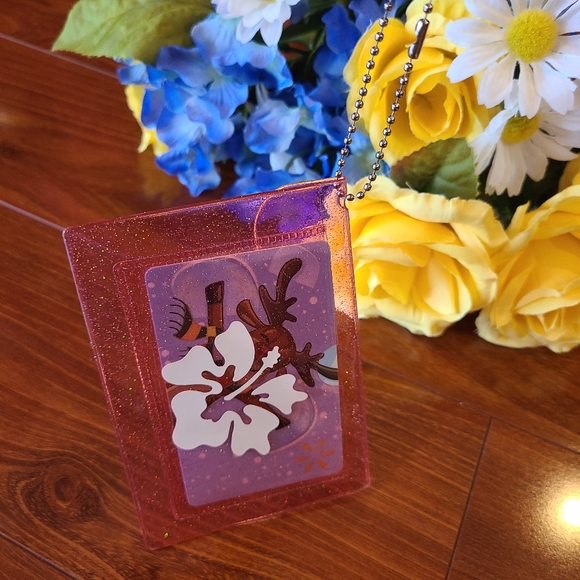Keychain Wallet- Hibiscus - Picture 5 of 5